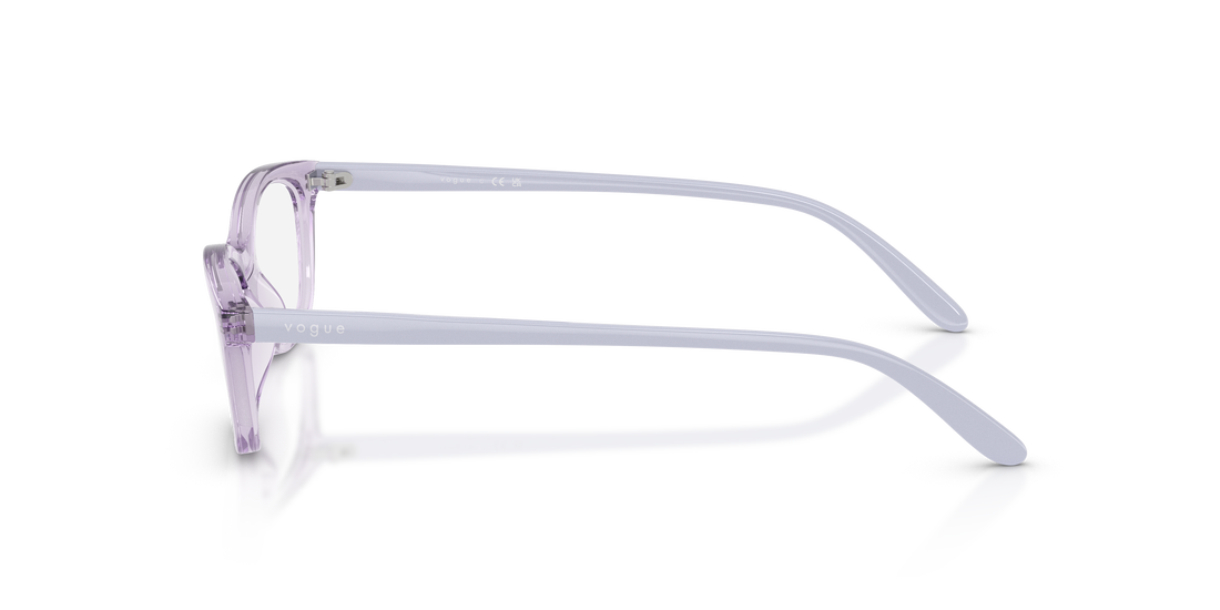 Óculos graduados vogue eyewear vo5668 2745 violeta cat eye femenino tamanho 53mm - Vista de detalhe