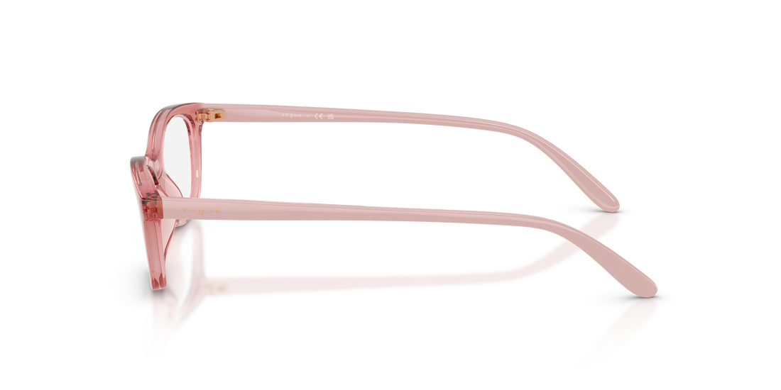 Occhiali da vista vogue eyewear vo5668 2748 rosa cat eye femenino taglia 53mm - Vista dettagliata