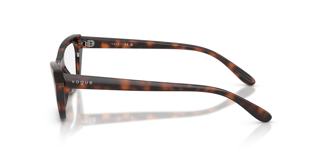 Occhiali da vista vogue eyewear vo5670 2718 marron cat eye femenino taglia 53mm - Vista dettagliata