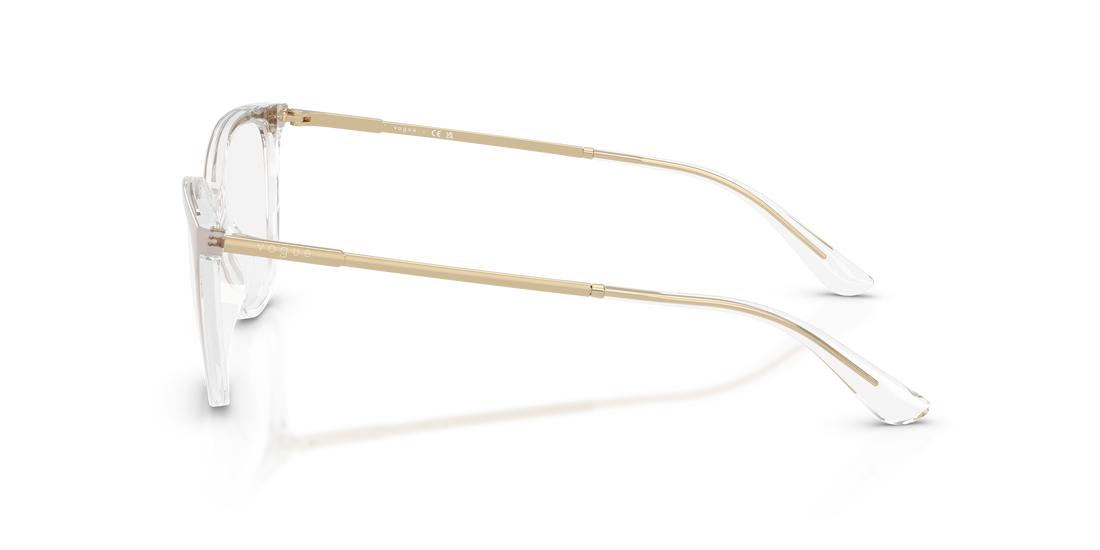 Óculos graduados vogue eyewear vo5673 2736 marron oval femenino tamanho 54mm - Vista de detalhe