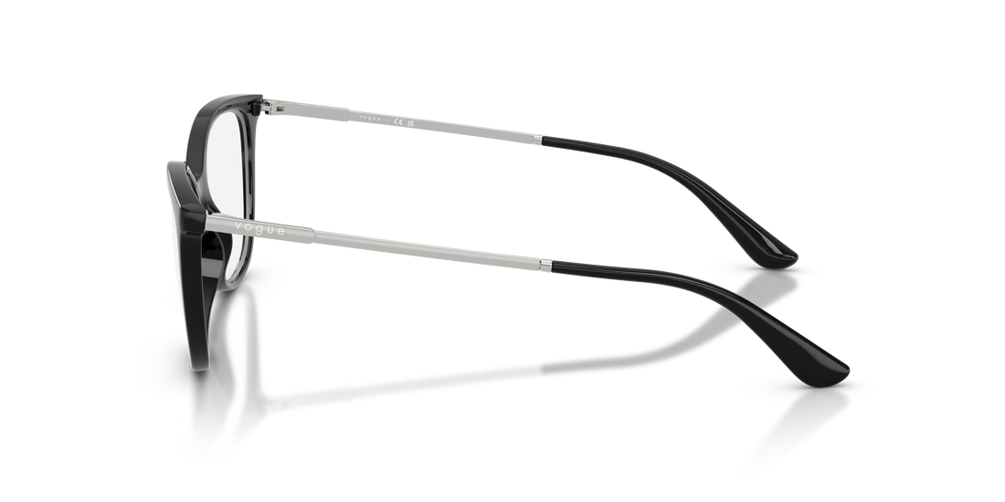 Óculos graduados vogue eyewear vo5673 w44 negro oval femenino tamanho 54mm - Vista de detalhe