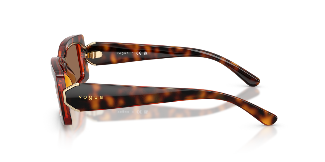 Gafas de sol vogue eyewear vo5674s w65673 marron rectangular femenino talla 53mm - Vista de detalle