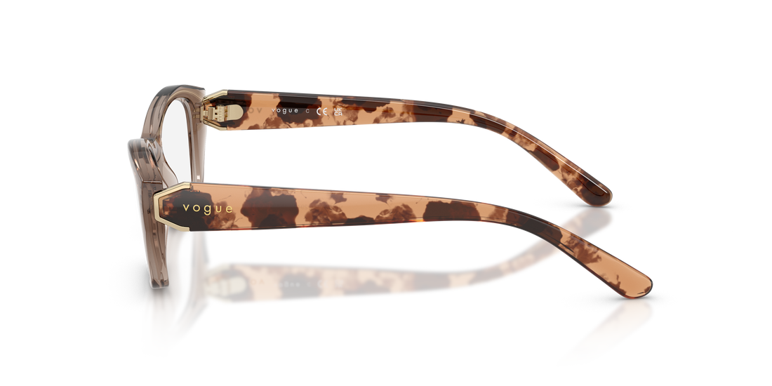 Occhiali da vista vogue eyewear vo5676 2940 marron irregular femenino taglia 51mm - Vista dettagliata