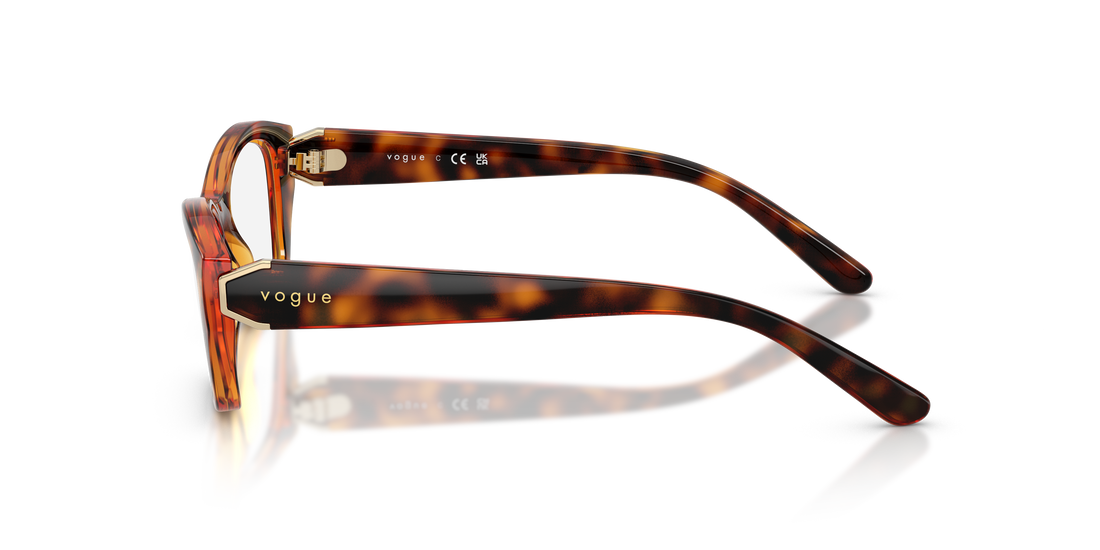 Gafas graduadas vogue eyewear vo5676 w656 marron irregular femenino talla 51mm - Vista de detalle