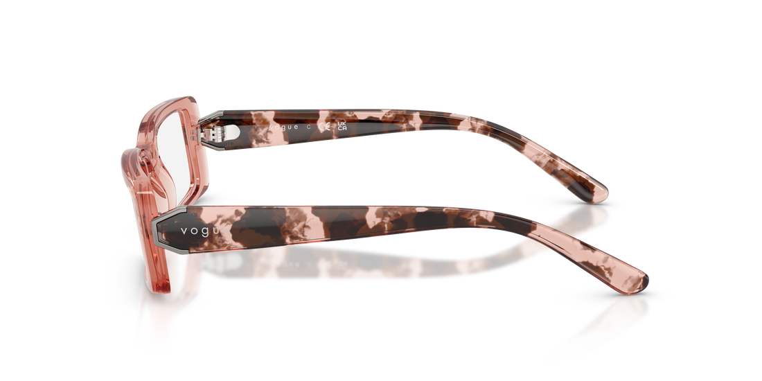 Gafas graduadas vogue eyewear vo5677 2864 rosa rectangular femenino talla 52mm - Vista de detalle