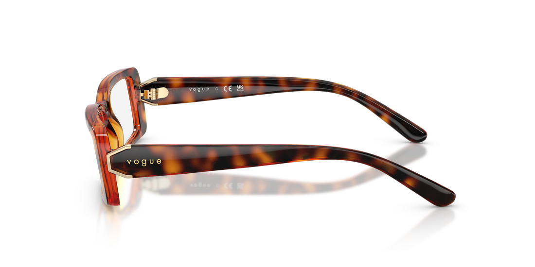 Gafas graduadas vogue eyewear vo5677 w656 marron rectangular femenino talla 52mm - Vista de detalle