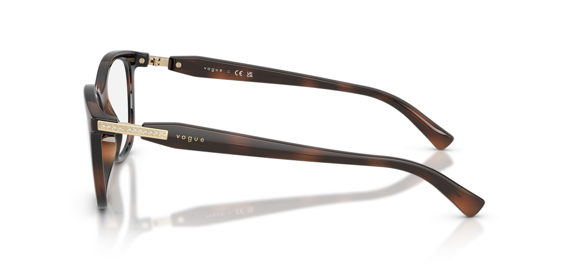 Occhiali da vista vogue eyewear vo5679b 2386 marron pantos femenino taglia 51mm - Vista dettagliata