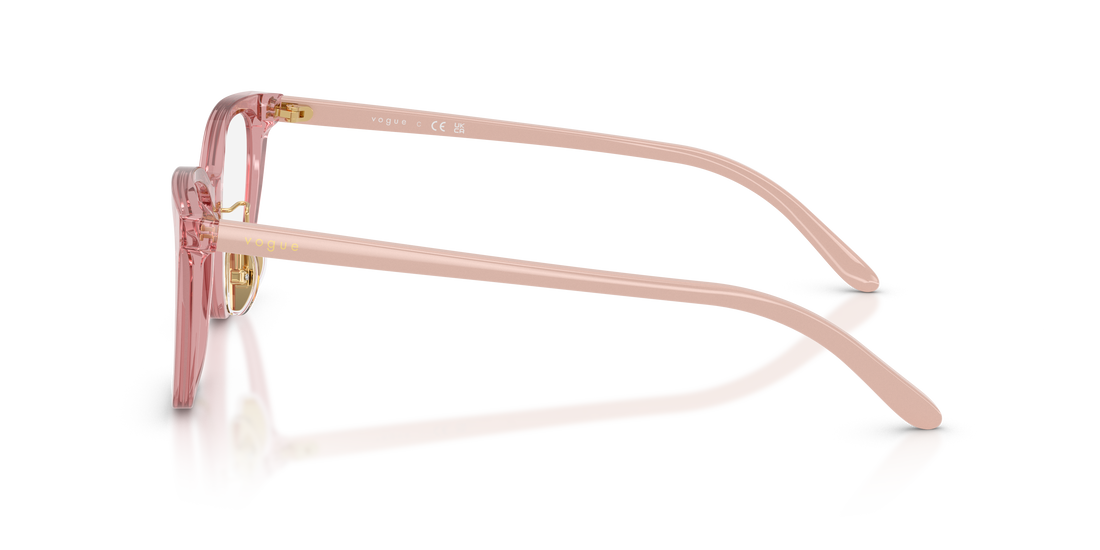 Occhiali da vista vogue eyewear vo5685d 2921 rosa cat eye femenino taglia 53mm - Vista dettagliata