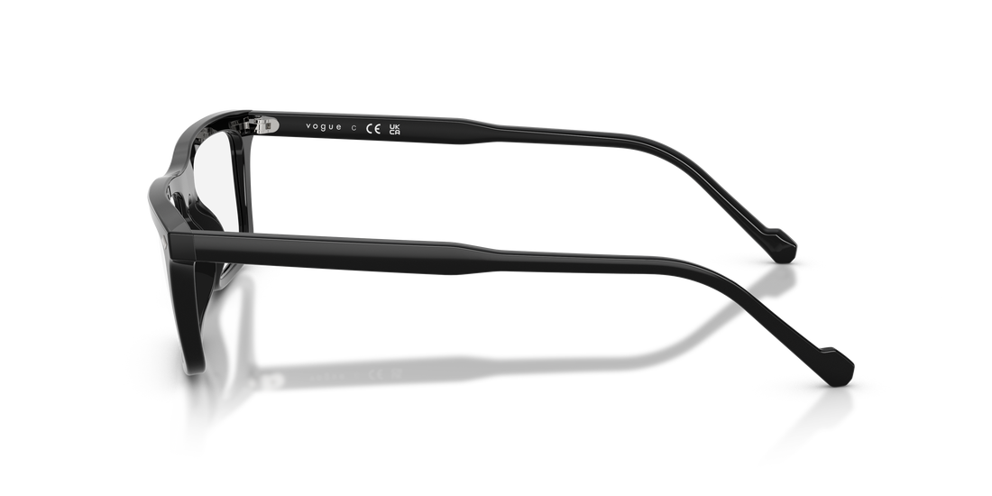 Óculos graduados vogue eyewear vo5686 w44 negro pillow masculino tamanho 53mm - Vista de detalhe