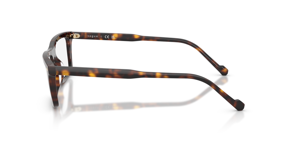 Óculos graduados vogue eyewear vo5686 w656 marron pillow masculino tamanho 55mm - Vista de detalhe