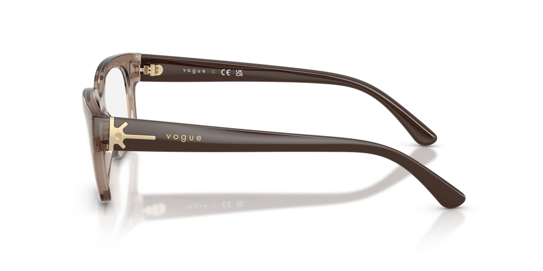 Occhiali da vista vogue eyewear vo5689 2940 marron pillow femenino taglia 53mm - Vista dettagliata