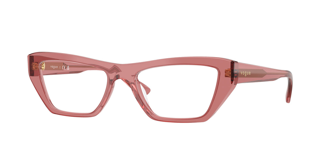 Óculos graduados vogue eyewear vo5701u 3290 rosa cat eye femenino tamanho 53mm - Vista principal