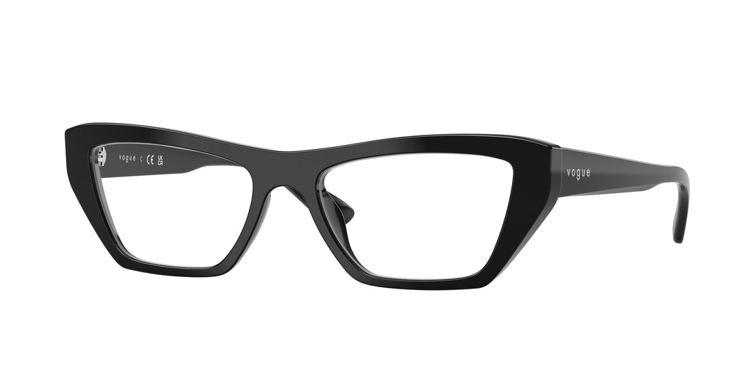 Óculos graduados vogue eyewear vo5701u w44 negro cat eye femenino tamanho 51mm - Vista principal