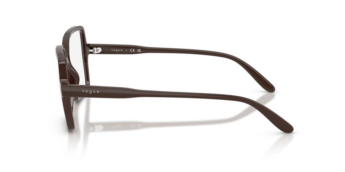 Occhiali da vista vogue eyewear vo5702 2252 marron square femenino taglia 53mm - Vista dettagliata