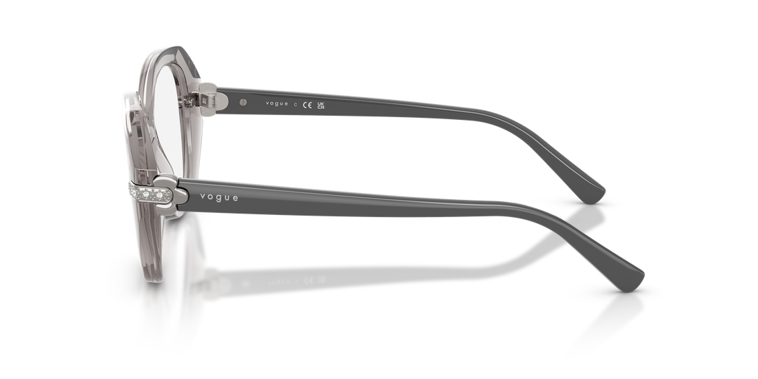 Occhiali da vista vogue eyewear vo5705b 2726 gris irregular femenino taglia 52mm - Vista dettagliata