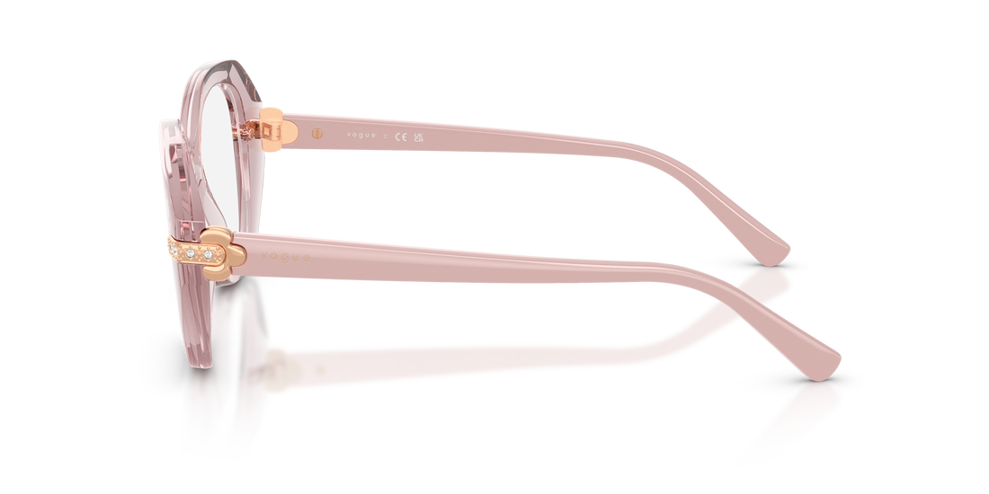 Occhiali da vista vogue eyewear vo5705b 2942 rosa irregular femenino taglia 50mm - Vista dettagliata