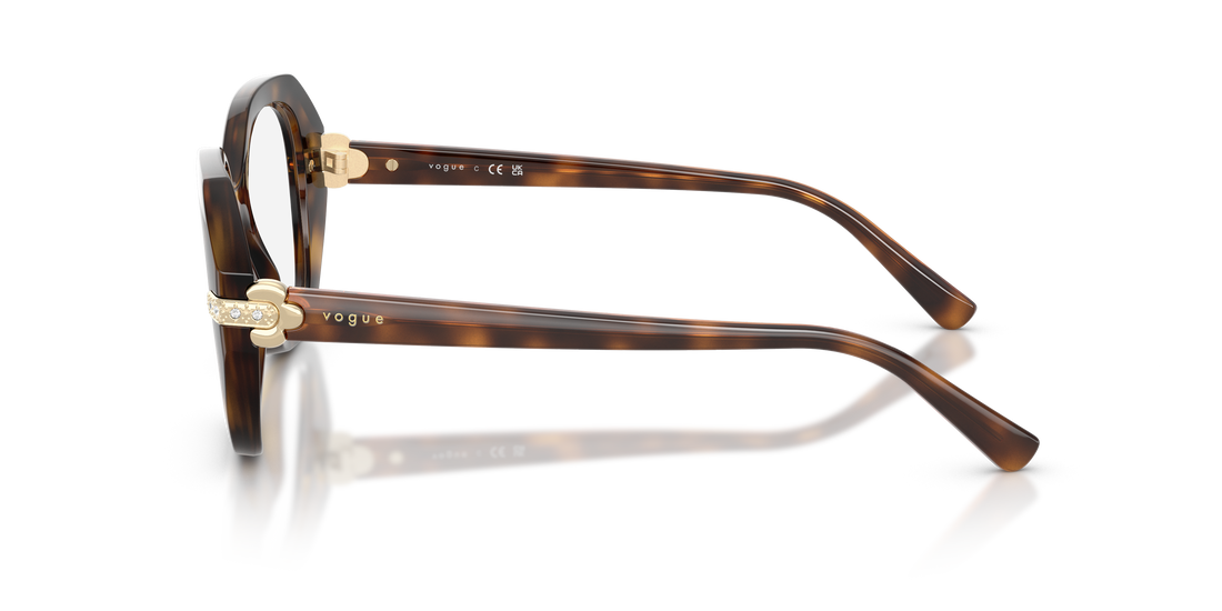 Occhiali da vista vogue eyewear vo5705b w656 marron irregular femenino taglia 52mm - Vista dettagliata