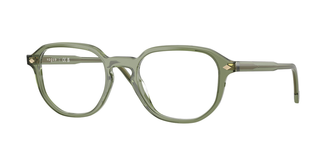 Occhiali da vista vogue eyewear vo5708 3187 verde irregular masculino taglia 51mm - Vista principale