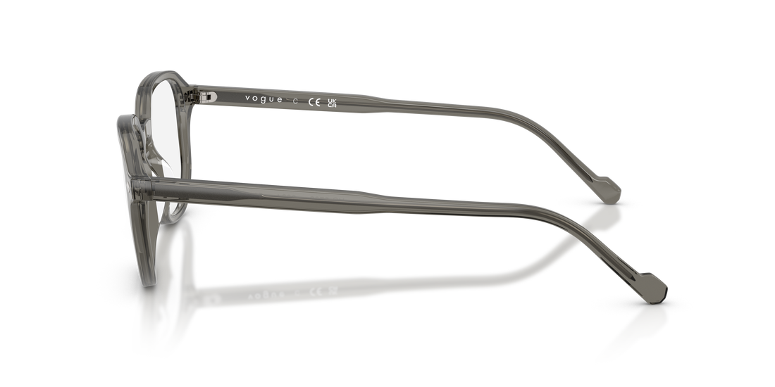 Óculos graduados vogue eyewear vo5708 3294 gris irregular masculino tamanho 51mm - Vista de detalhe