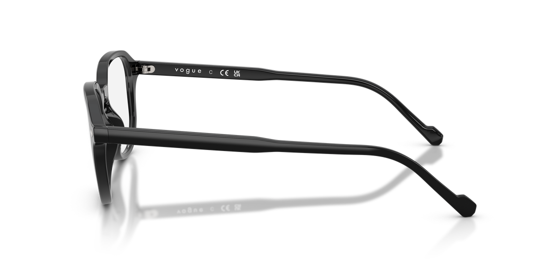 Óculos graduados vogue eyewear vo5708 w44 negro irregular masculino tamanho 49mm - Vista de detalhe