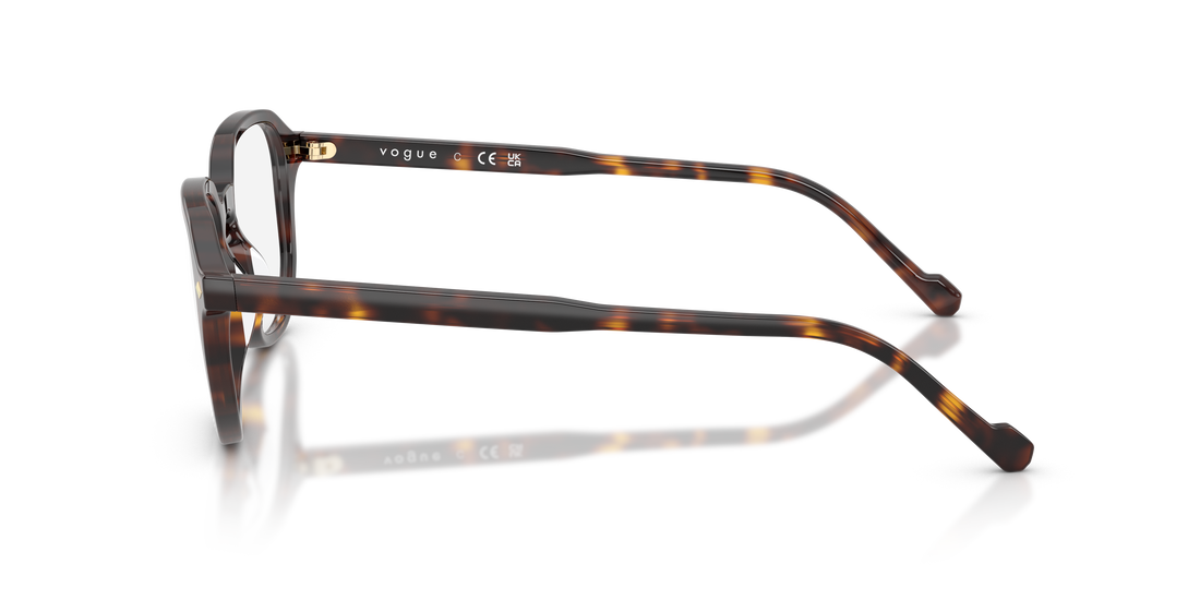 Occhiali da vista vogue eyewear vo5708 w656 marron irregular masculino taglia 51mm - Vista dettagliata