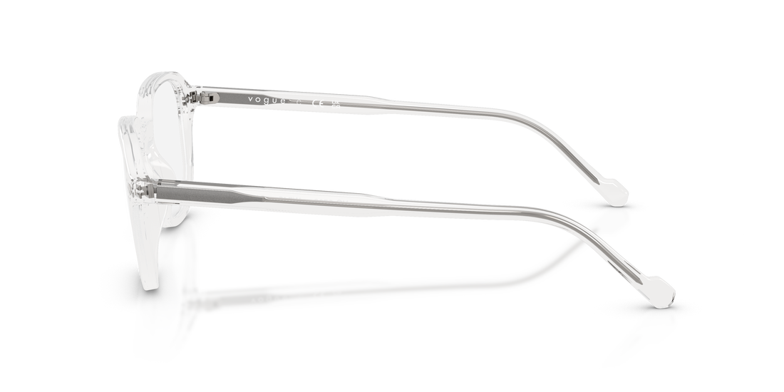 Óculos graduados vogue eyewear vo5708 w745 transparente irregular masculino tamanho 49mm - Vista de detalhe