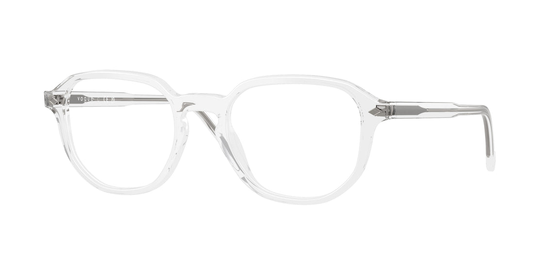 Óculos graduados vogue eyewear vo5708 w745 transparente irregular masculino tamanho 49mm - Vista principal