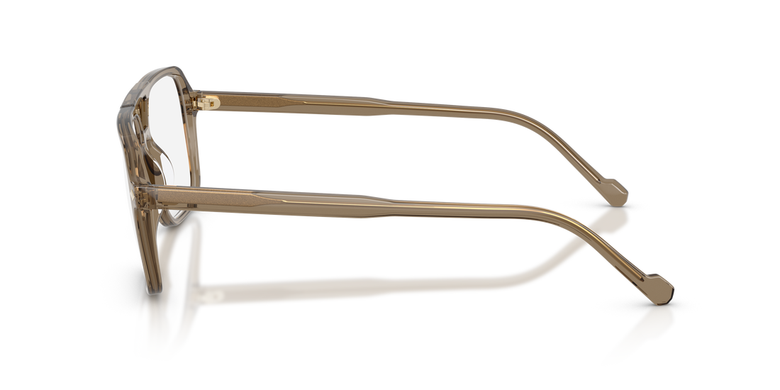 Óculos graduados vogue eyewear vo5709 3293 marron pillow masculino tamanho 57mm - Vista de detalhe