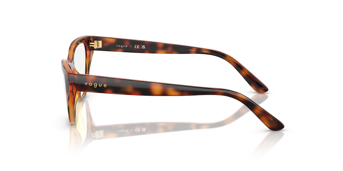 Occhiali da vista vogue eyewear vy2035 w656 marron cat eye infantil taglia 49mm - Vista dettagliata