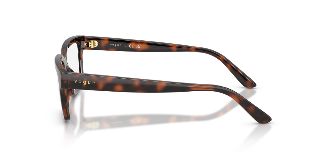 Occhiali da vista vogue eyewear vy2040 2718 marron rectangular infantil taglia 49mm - Vista dettagliata