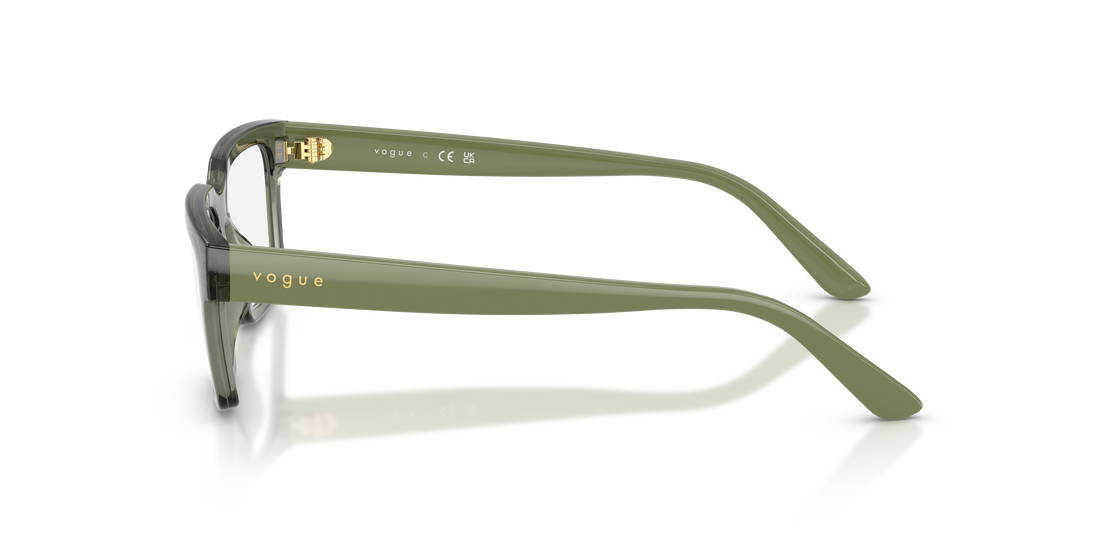 Occhiali da vista vogue eyewear vy2040 3086 verde rectangular infantil taglia 51mm - Vista dettagliata