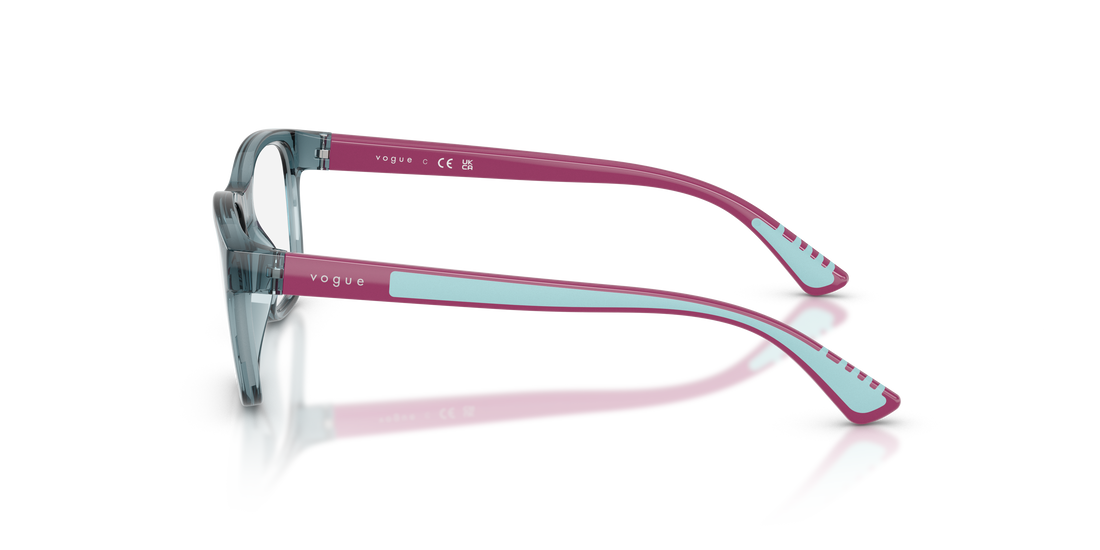 Óculos graduados vogue eyewear vy2042 3197 azul pillow infantil tamanho 48mm - Vista de detalhe