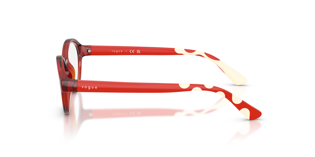Gafas graduadas vogue eyewear vy2043 3278 rojo oval infantil talla 47mm - Vista de detalle