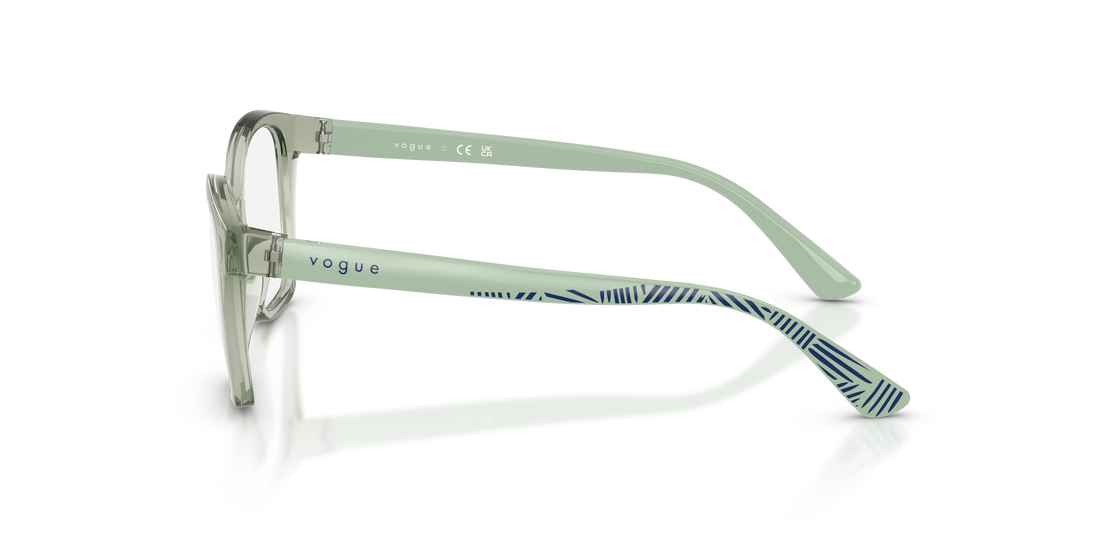 Occhiali da vista vogue eyewear vy2045 3022 verde butterfly infantil taglia 48mm - Vista dettagliata