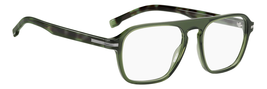 Briller hugo boss boss 1510 1ed verde rectangular masculino størrelse 52mm - Detaljeret visning