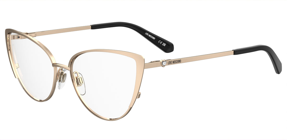 Lunettes de vue moschino love mol641 000 dorado cat eye femenino taille 57mm - Vue principale