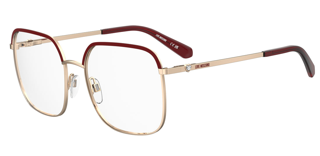 Lunettes de vue moschino love mol642 6k3 burdeos square femenino taille 56mm - Vue principale
