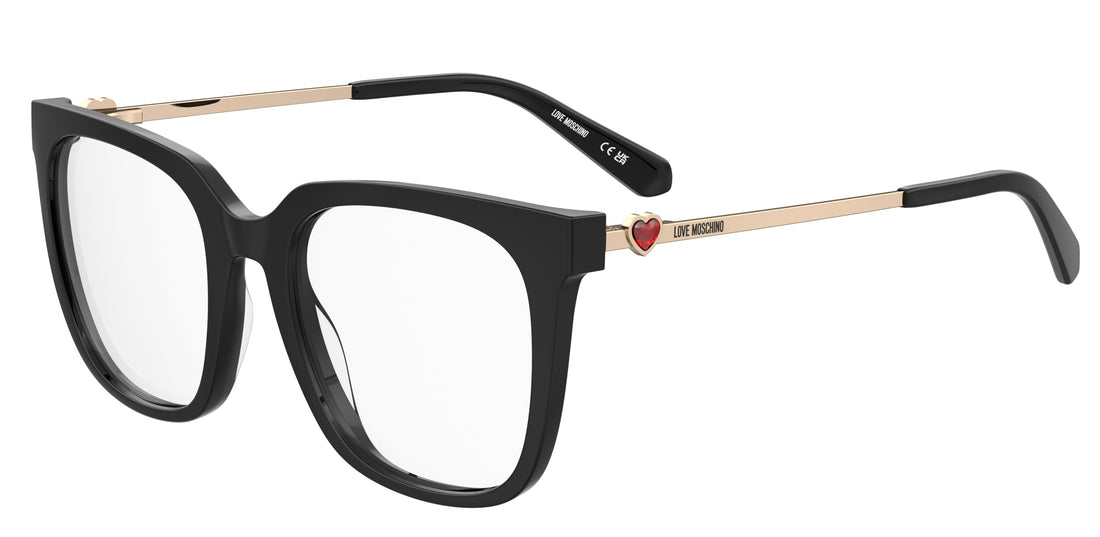 Lunettes de vue moschino love mol643 807 negro square femenino taille 53mm - Vue principale