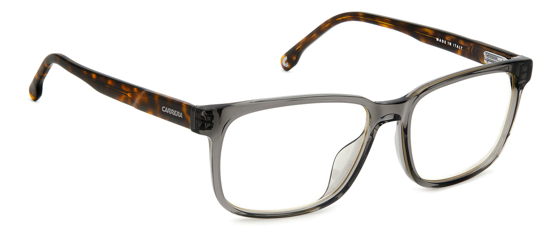 Óculos graduados carrera c flex 03/g kb7 99 gris rectangular masculino tamanho 58mm - Vista de detalhe