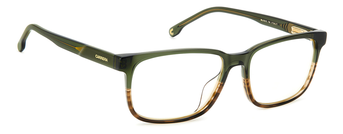 Óculos graduados carrera c flex 03/g xgw 99 verde rectangular masculino tamanho 58mm - Vista de detalhe