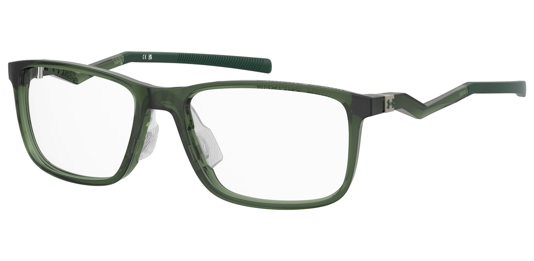 Prescription glasses under armour ua 5085/g b59 verde rectangular masculino size 56mm - Main view