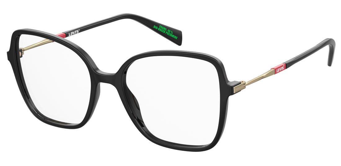 Gafas graduadas levis lv 1075 807 negro butterfly femenino talla 52mm - Vista principal