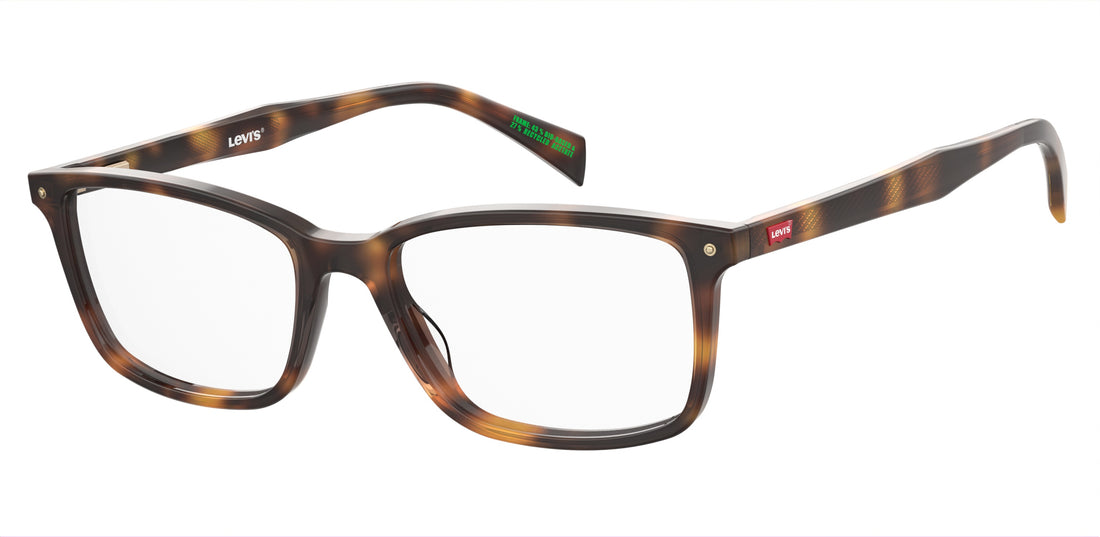 Gafas graduadas levis lv 5066 086 havana rectangular masculino talla 52mm - Vista principal