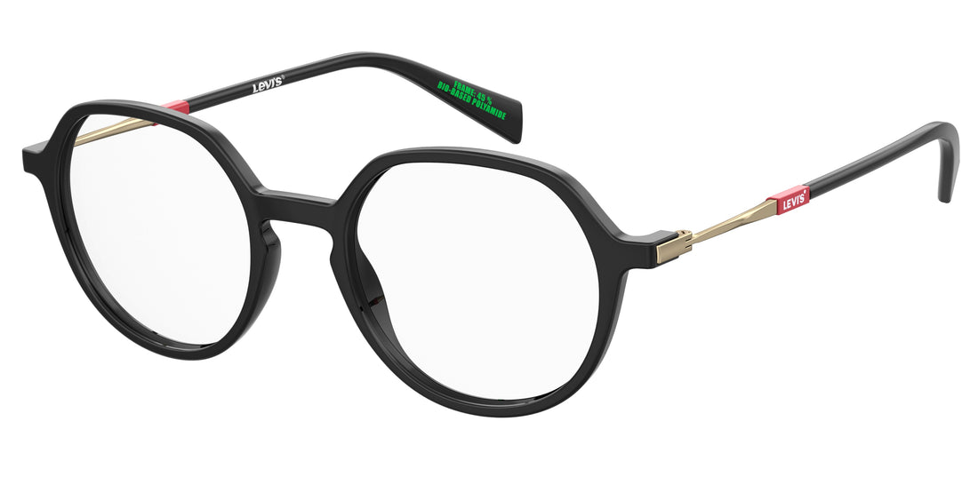 Occhiali da vista levis lv 1074 807 negro round geometrical femenino taglia 49mm - Vista principale