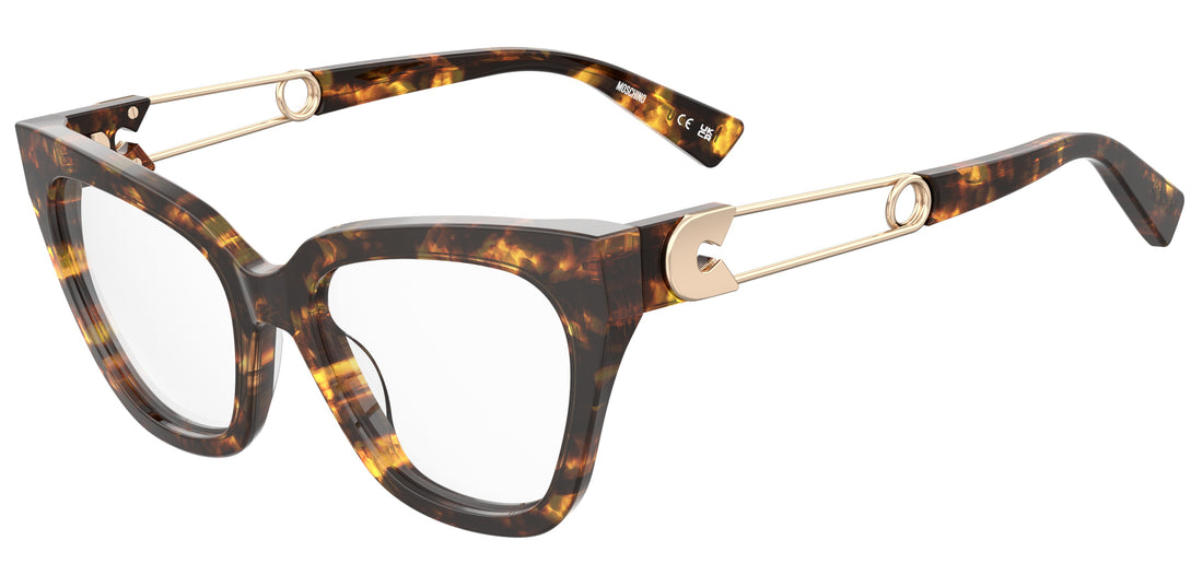 Occhiali da vista moschino mos638 086 havana rectangular femenino taglia 52mm - Vista principale