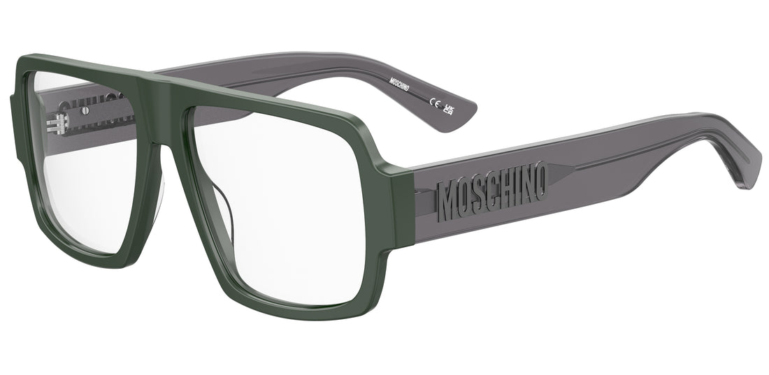 Occhiali da vista moschino mos644 1ed verde rectangular flat top masculino taglia 56mm - Vista principale