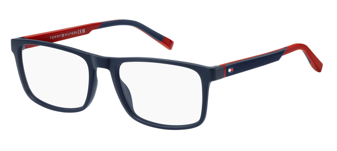 Óculos graduados tommy hilfiger th 2148 8ru azul rectangular masculino tamanho 55mm - Vista principal