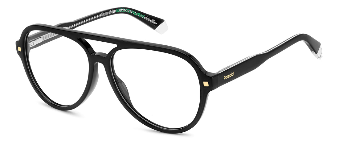 Prescription glasses polaroid pld d540 807 negro pilot unisex size 57mm - Main view