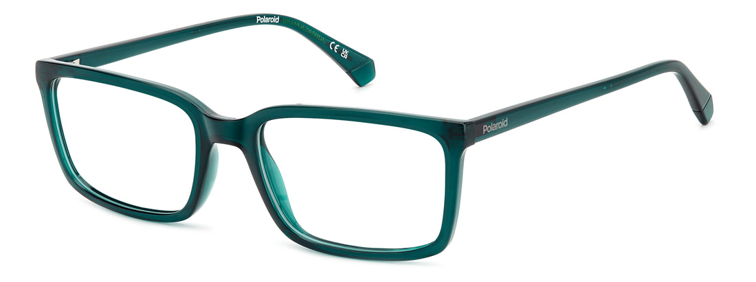 Prescription glasses polaroid pld d546 zi9 verde rectangular masculino size 57mm - Main view
