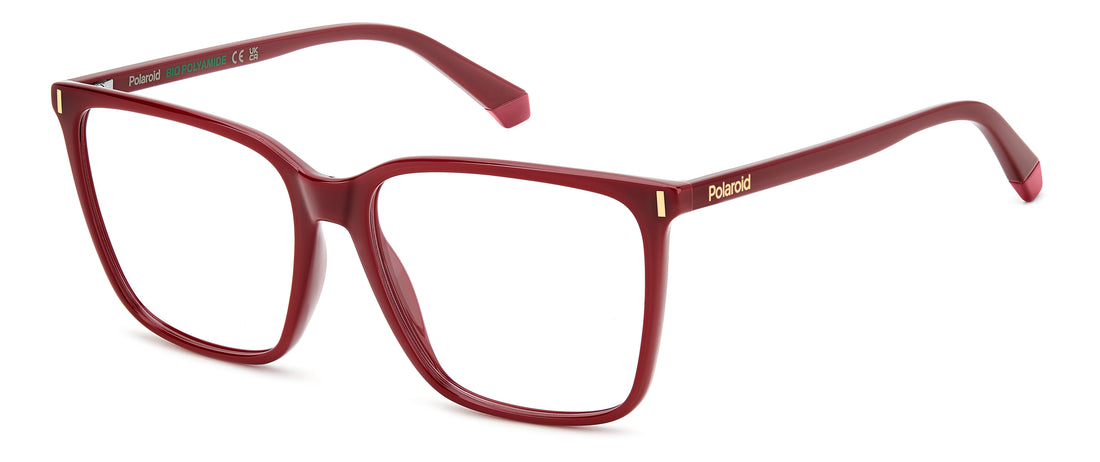 Occhiali da vista polaroid pld d537 c9a rojo rectangular femenino taglia 55mm - Vista principale